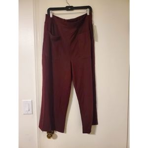 Threads 4 Thought Bergundy Athleisue wear pants size XL